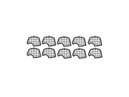 Conjunto de 10 filtros de proteção do motor Vorwerk Kobold VK150 VK140