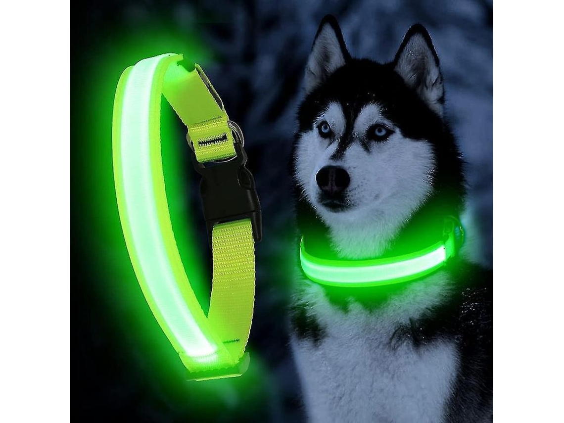 2026 collar Led para Perros Recargable Usb Ajustable Impermeable Con 3 Modos de Luz Visibilidad 350 Yardas