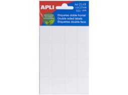 Etiquetas Frontais Duplas APLI (Branco - 19 X 27 mm)
