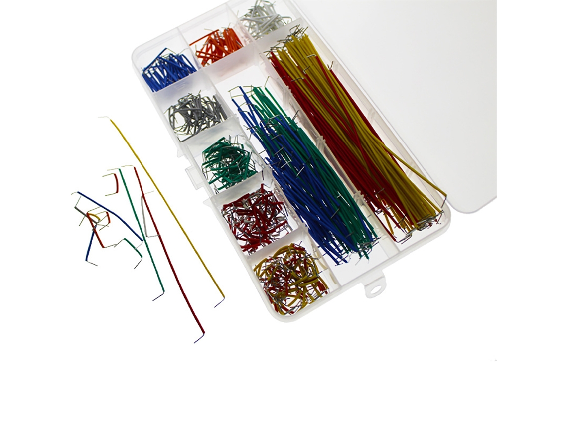 Kit De Cabos Ponte Com 560 Peças, 14 Comprimentos Em Forma De U, Sem Solda Para Breadboard Com Caixa De Plástico