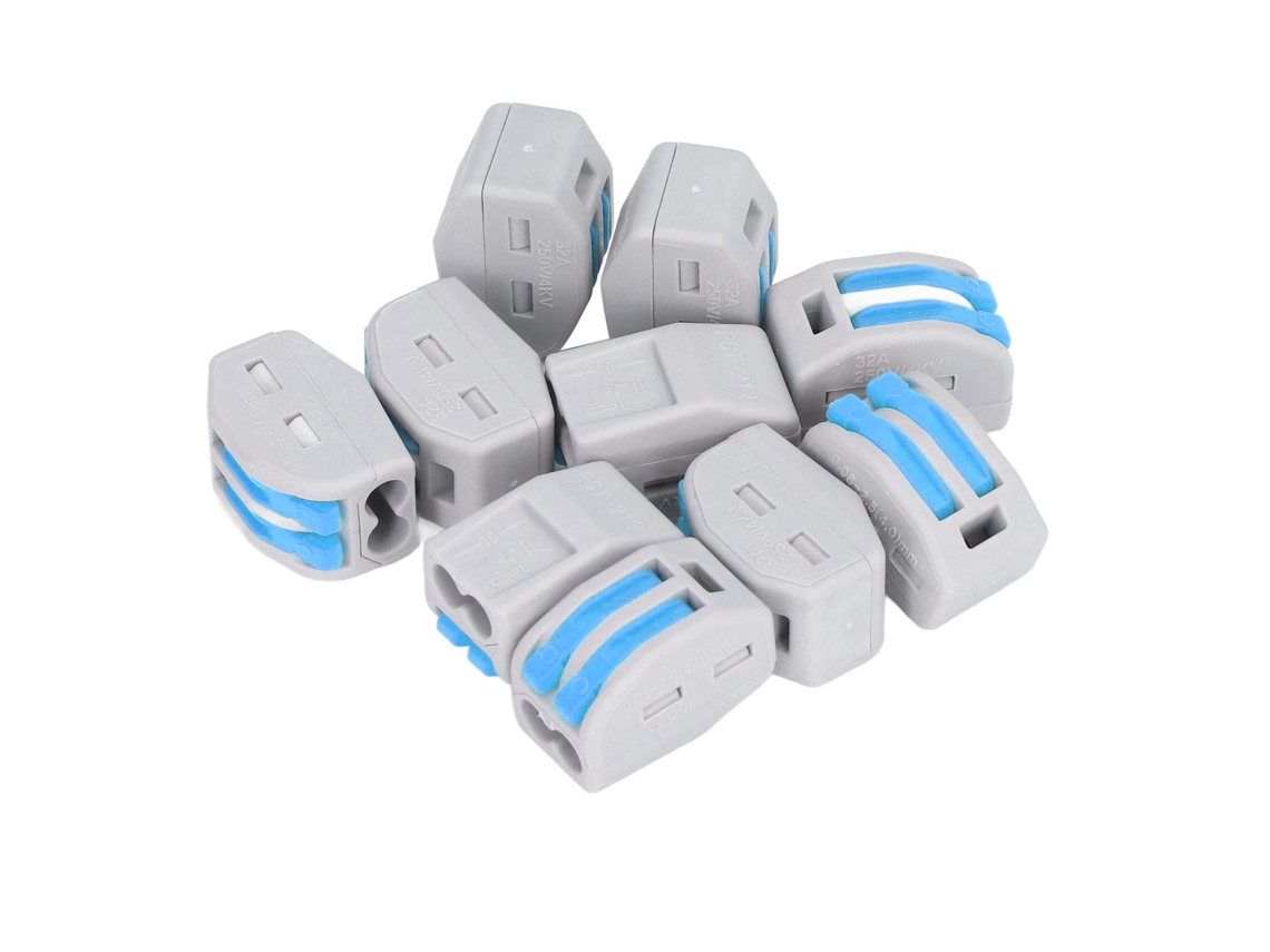 Conector De Condutor De Fio Elétrico Laxiscreed Com Ligação Por Alavanca E Conexão Dupla