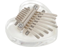 Mini Kalimba Portátil Transparente De 8 Tons Com Cordão