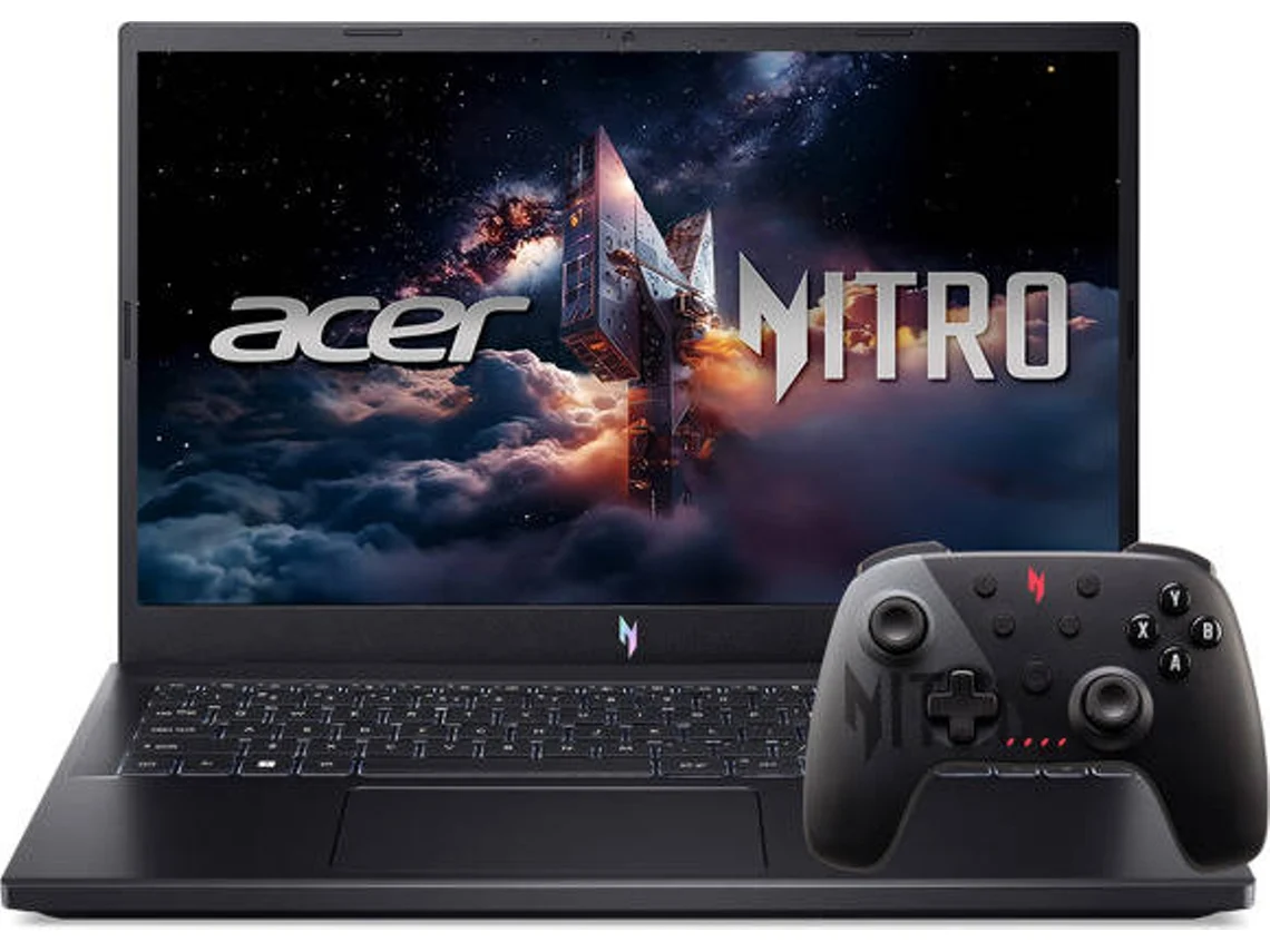 Pack Portátil Gaming ACER Nitro V 15 ANV15-41-R4VJ (AMD Ryzen 7 7735HS - NVIDIA GeForce RTX 4050 - RAM: 16 GB - 1 TB SSD - 15.6") + Comando