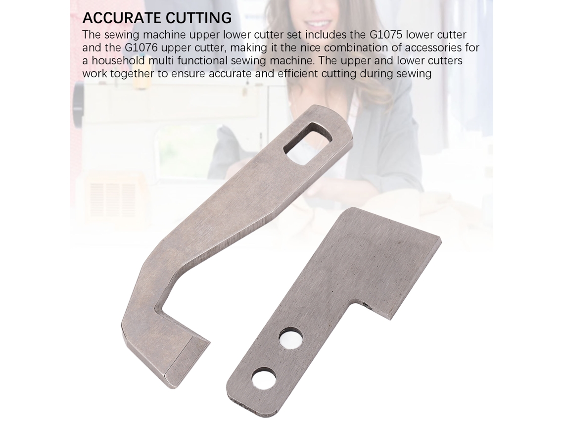 Kit De Lâminas Superior E Inferior Para Máquina De Costura, Peças De Reposição Acessórios G1076 G1075 Para Babylock