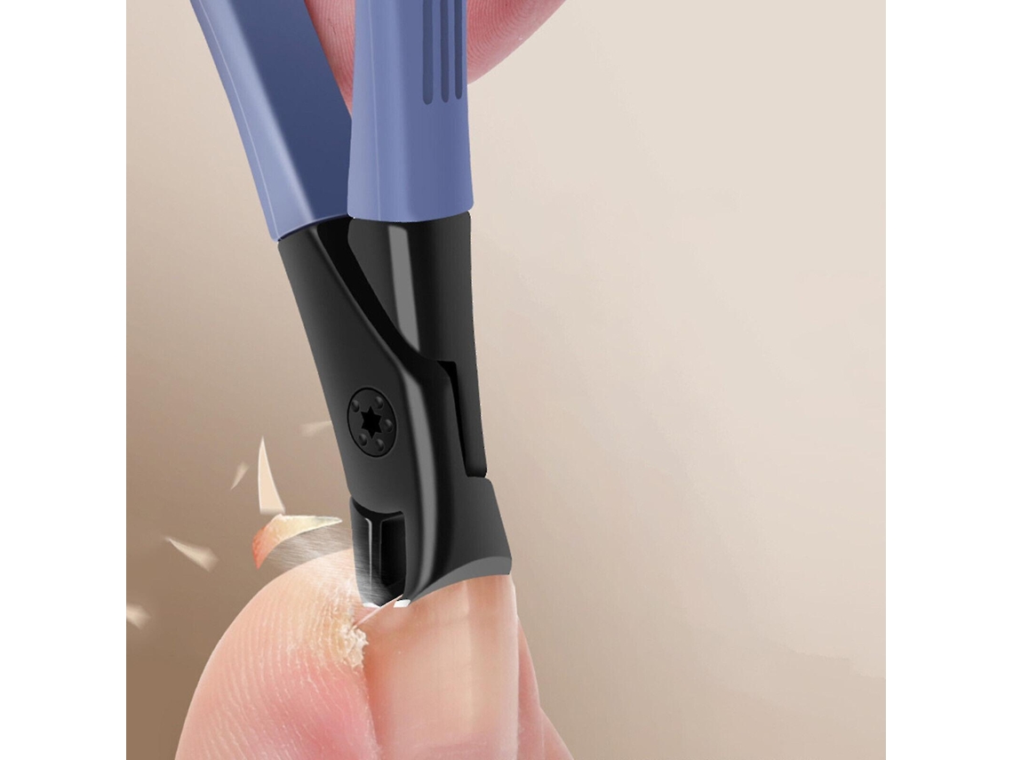 Cortador De Unhas De Aço Inoxidável Com Boca Larga E Proteção Contra Respingos Para Cortes Precisos Slowmoose