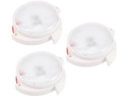 Conjunto de 3 Luminárias de Teto Led com Sensor de Som e Movimento, Iluminação Inteligente para Corredor e SFUSHOS