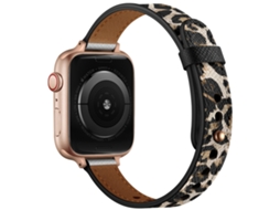 Bracelete para 20mm Universal Couro Genuíno Leopardo XIAOMOYU