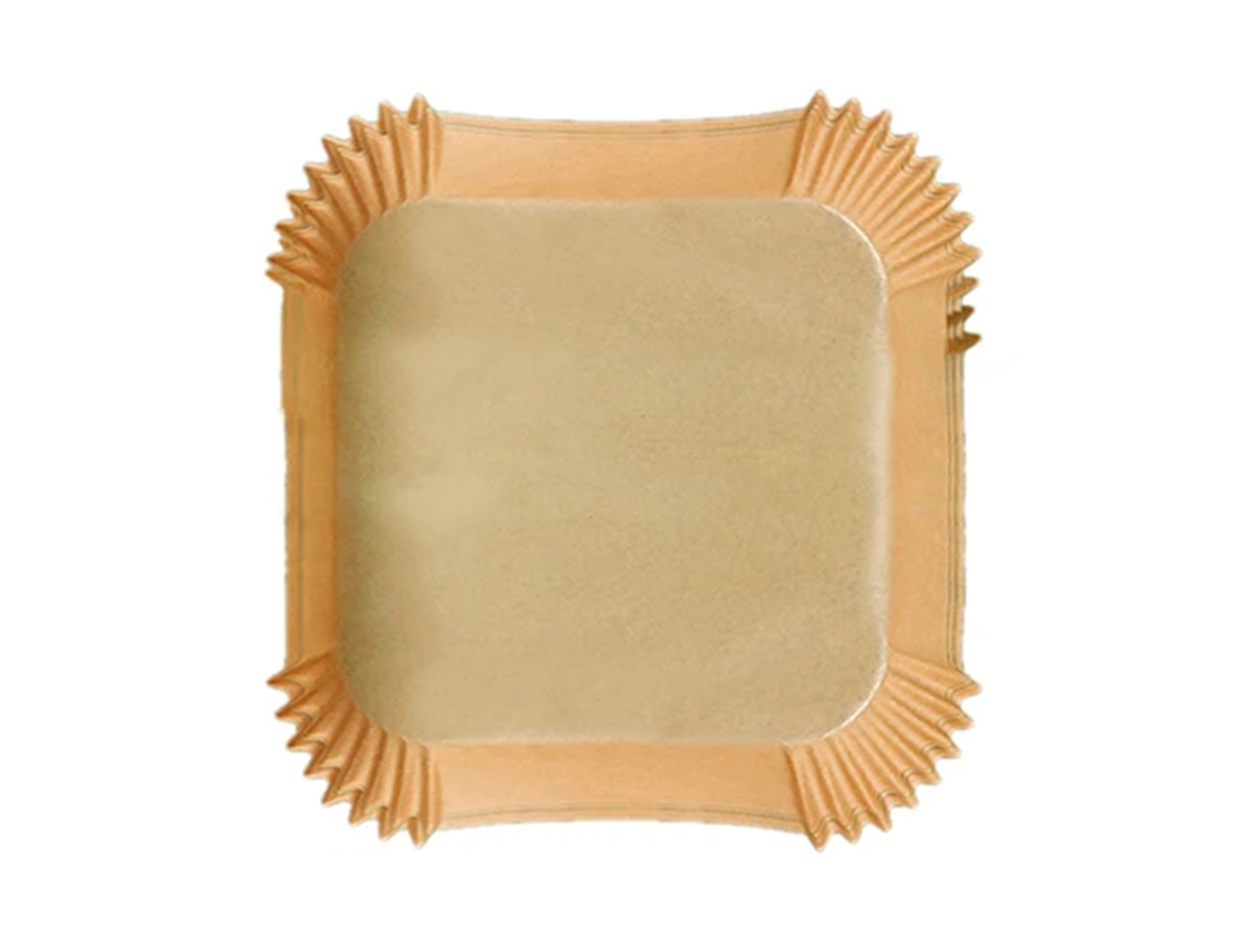 Conjunto De 50/100 Peças Papel Manteiga Para Fritadeira A Ar, Acessórios Cozinha Quadrados.
