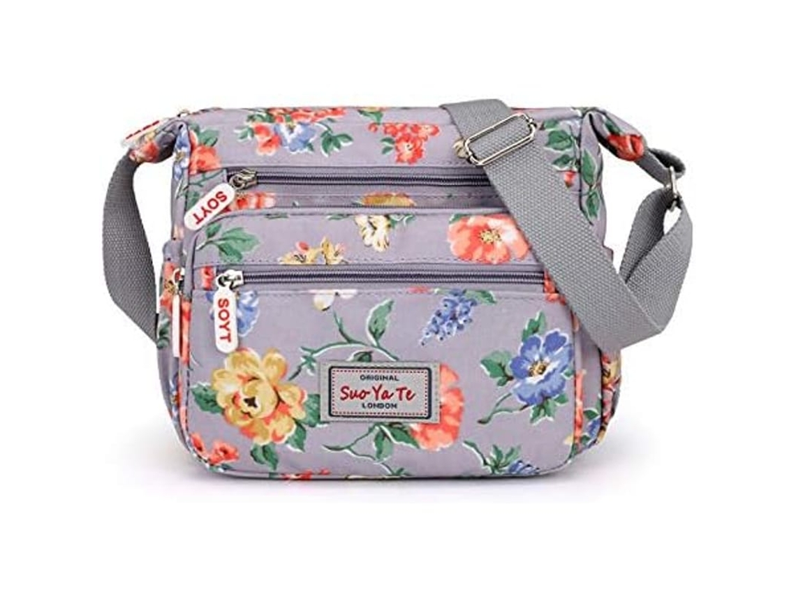 Bolsas Transversais Casuais Com Múltiplos Bolsos Para Mulheres À Prova De Água De Nylon