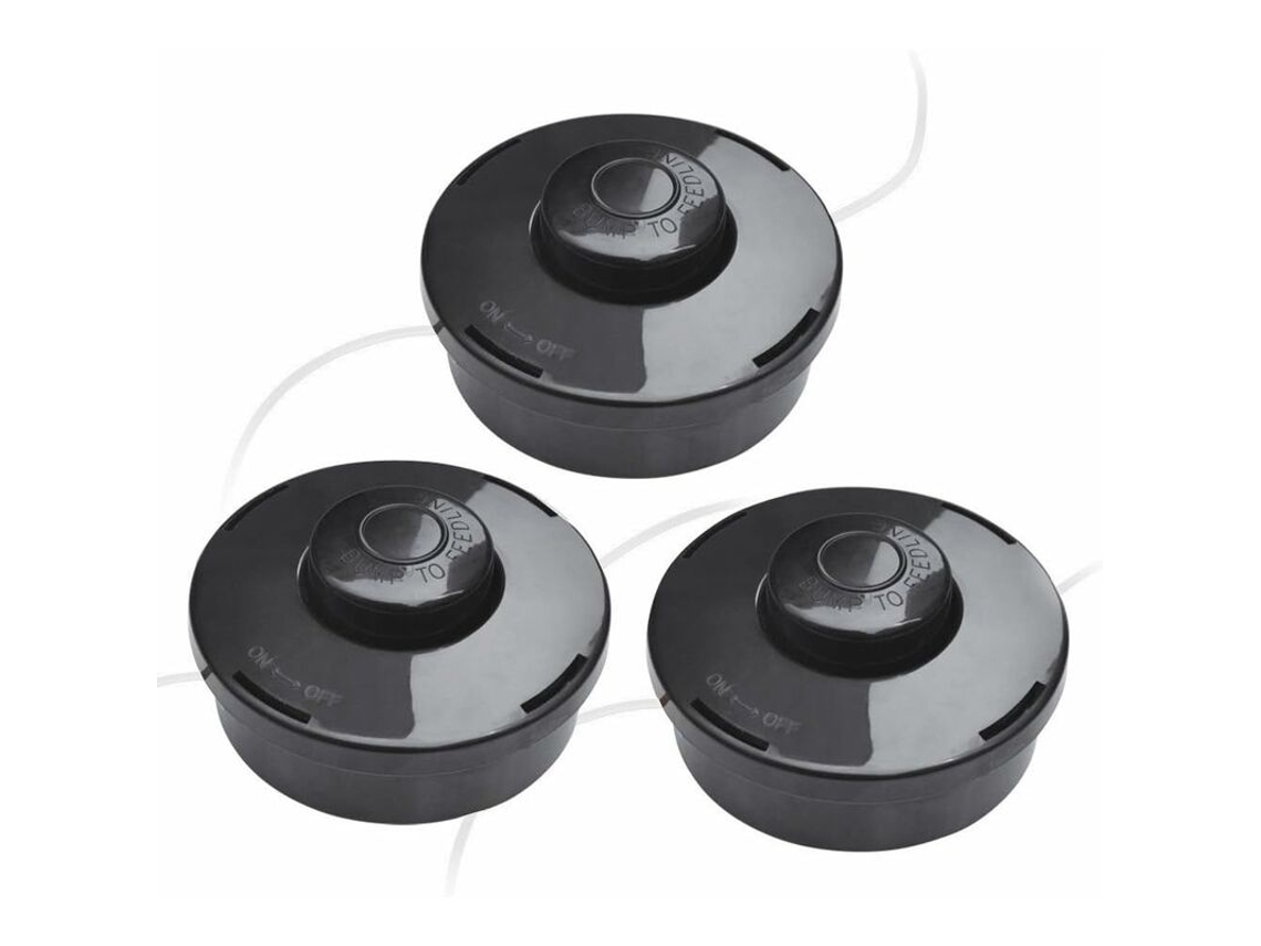 Conjunto De 3 Cabeçotes Universais De Nylon Para Roçadeira A6481.