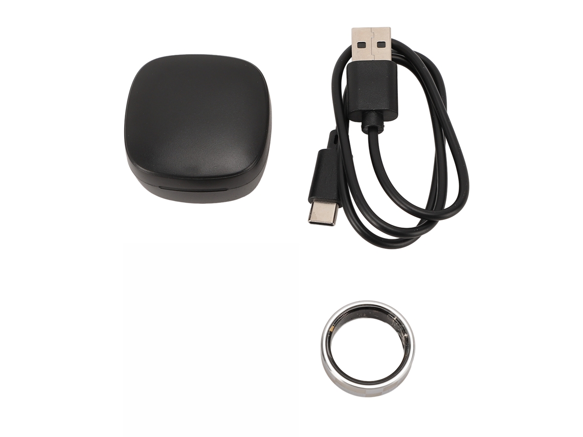 Aetheria anel Inteligente Fitness Tracker com Controle por Gestos, Resistente À Água 50m e Estojo de Carregamento