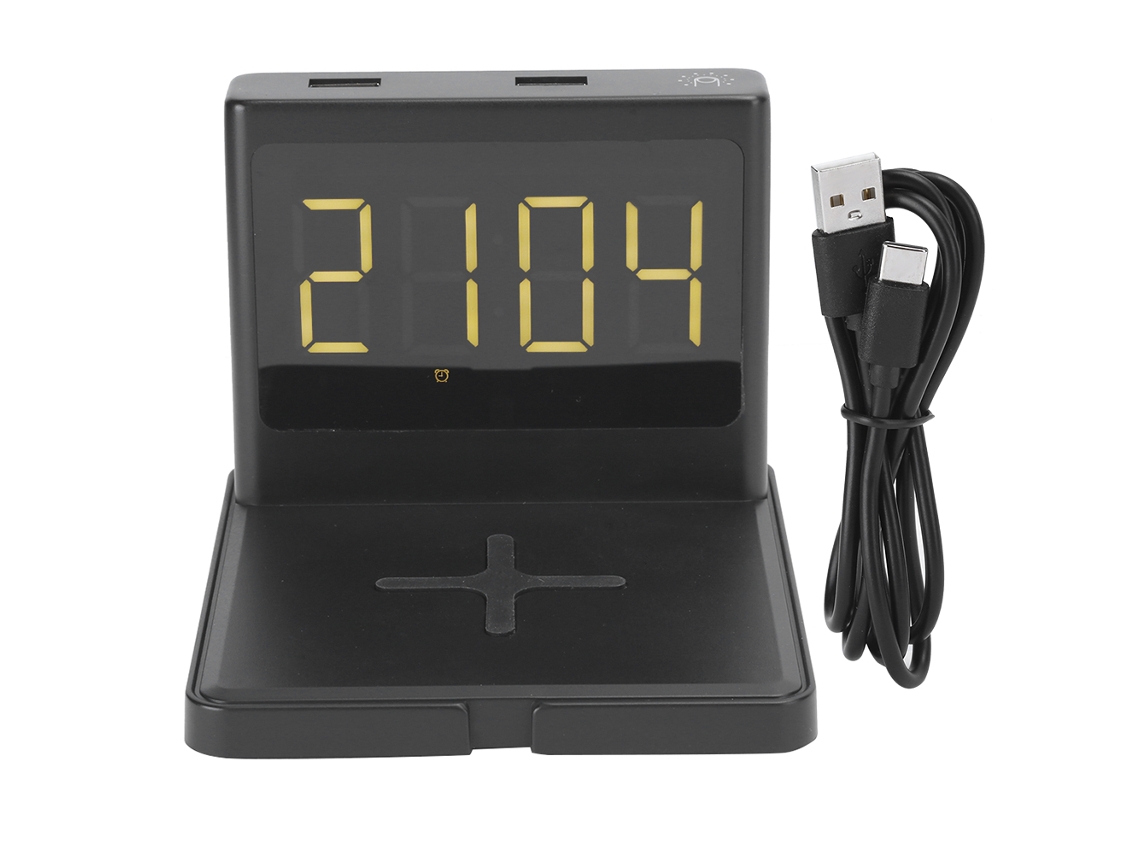 Carregador Sem Fio LAXISCREED 15w com Relógio
