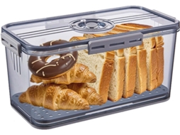 Caixa Para Conservar Pão, Com Tampa, Fecho Hermético, Para Bancada, Cozinha E Armazenamento Doméstico