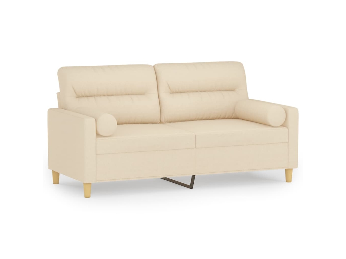 2-seater Sofa, 2-seater Sofas Vidaxl Creme Tecido (n/a)