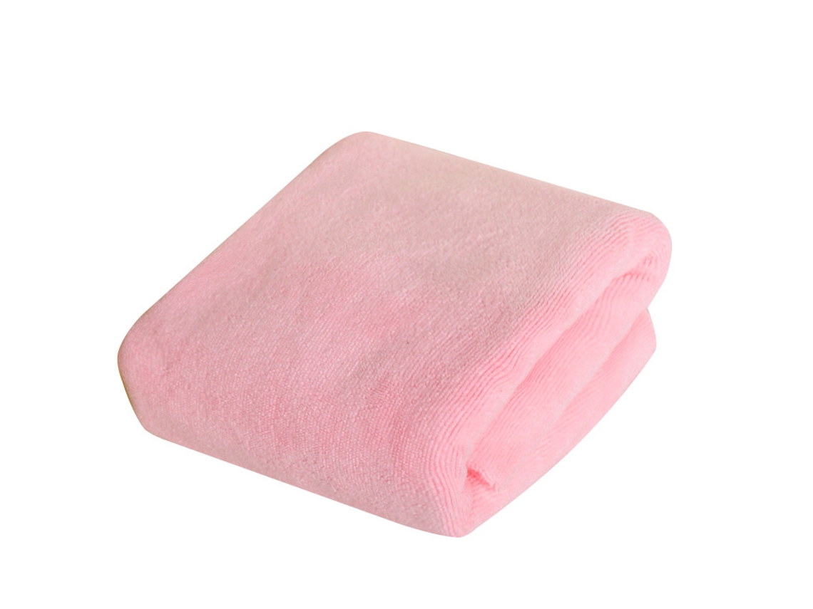 Panos de Limpeza de Microfibra, Não Abrasivos, Reutilizáveis e Laváveis, 30x70cm, Rosa Claro Pacote com 2 AQUAFORGE
