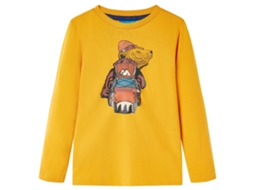 T-shirt De Manga Comprida Para Criança Cor Ocre 128