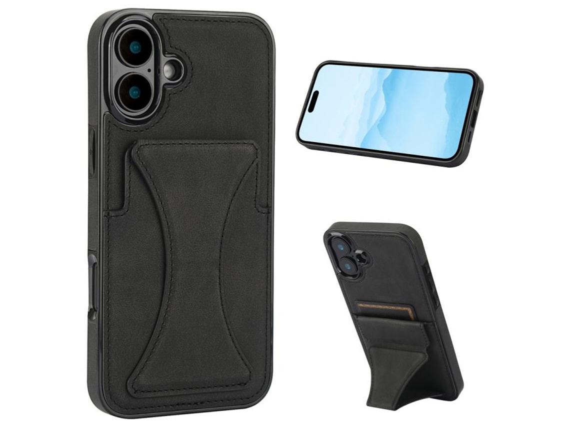 Capa Ultrafina E Resistente A Impactos Para Iphone 17 Com Suporte.