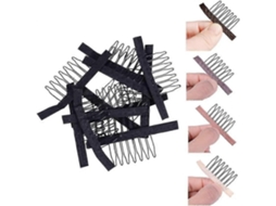 Pentes Para Peruca Com 7 Dentes, Presilhas Para Peruca, Dentes De Aço, Poliéster, Pentes De Tecido Duráveis ​​para Perucas, Acessórios Para Peruc