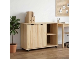 Vidaxl Armário Móvel Com Roda Castanho 100 X 39 X 65,5 Cm