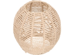 Lustre Redondo de Papel Cor Cáqui, Simples e Elegante, para Quarto Ou Sala de Jantar, com Proteção. SFUSHOS