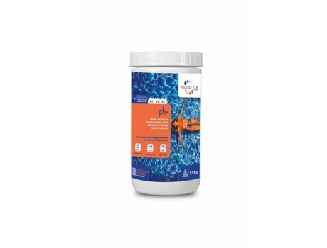 Regulador de Ph para Piscinas POOL STYLE Ph Menos 1 5 kg Grânulos de Hidrogênio Sulfato de Sódio