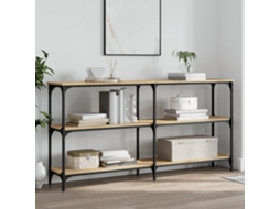 Vidaxl Mesa Consola 150x29x75 Cm Derivados De Madeira Carvalho Sonoma