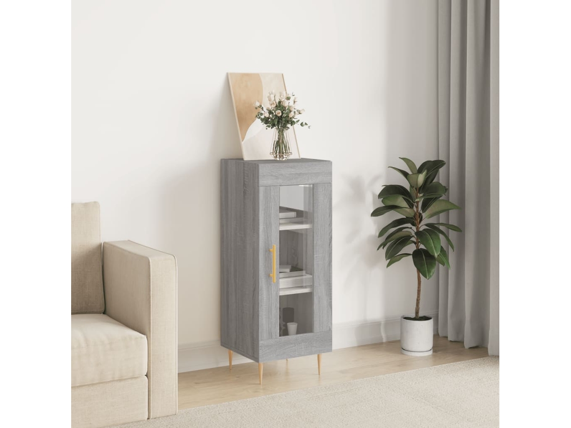 Aparador 34,5x34x90 cm Derivados de Madera Gris Sonoma