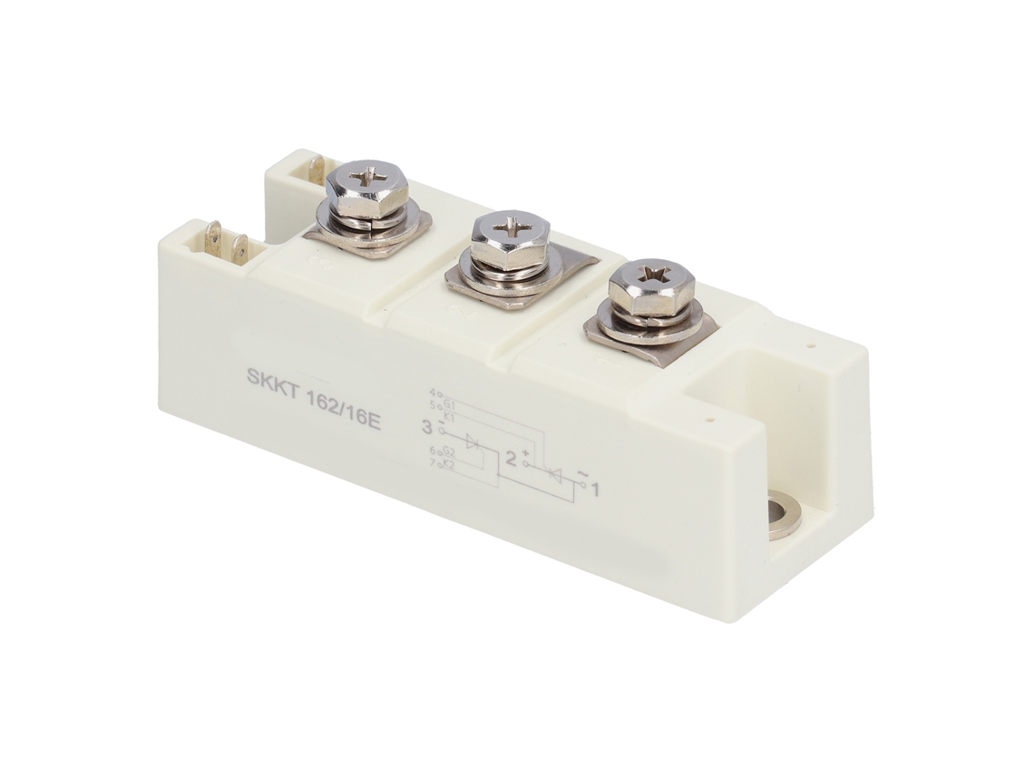 Módulo retificador de ponte SKKT 162/16E 1600V substrato cerâmico para controle automático industrial