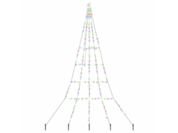 Conjunto 1 Árvore De Led Vidaxl Multicolorido Metal (306 Cm)