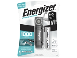 Lanterna Frontal Híbrida ENERGIZER 1000 Lúmens com 2 Pilhas de Lítio AAA