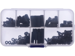 Mf - Espaçadores De Nylon Preto (160 Unidades) Para Uso Doméstico E Profissional Com Acabamento Resistente E Durável