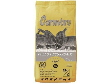 Ração para Cães CARNIVORO Light Sem Gordura (15 Kg - Seca - Todas as Idades - Sabor: Frango)