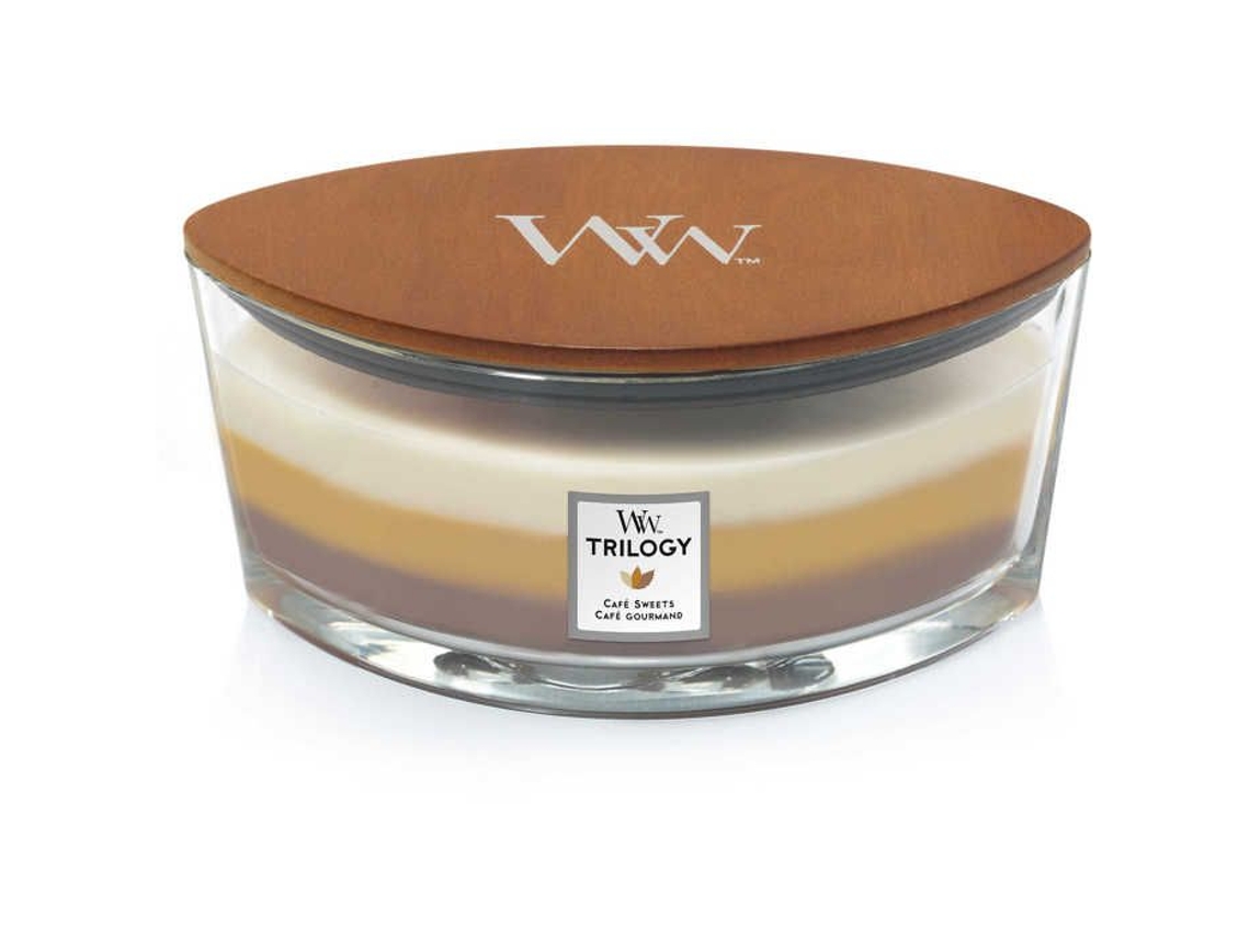 Vela Pot Vidro Bege Woodwick 76904e