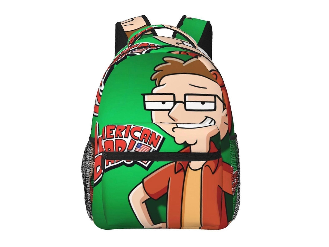 Mochila American Dad T56 Para Escola E Trabalho, Leve E À Prova Dágua, Mochila Estilosa Para Estudantes E Adultos G56 Olysi Shop