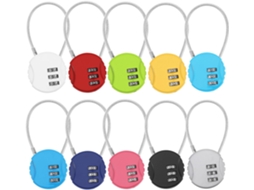 Conjunto De 10 Cadeados Para Mala, Armário Academia, Cadeado