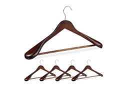 Conjunto De 5 Cabides De Madeira Para Ternos