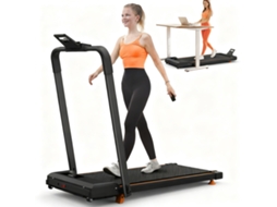 Passadeira De Corrida Rolipo 120kg 1-12km/h Dobrável 3 Em 1 Com Inclinação E Bluetooth