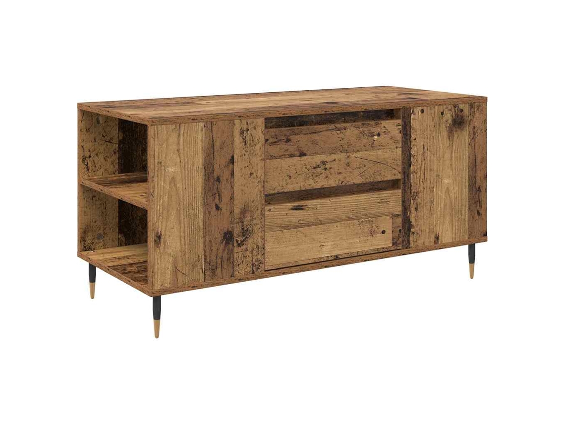 Conjunto de 2 Mesas de Centro com Gaveta Madeira Antiga 102x44,5x50 cm MAISON EXCLUSIVE