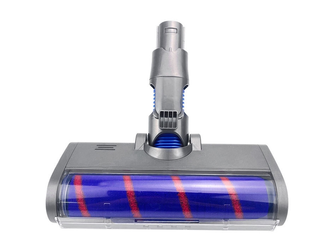 Escova macia do rolo da cabeça do assoalho para aspiradores de pó do tipo dysons v6 a/b parte a ferramenta giratória da escova com luzes led