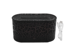 Laxiscreed Umidificador De Aromaterapia Crack Flame Com Chamas Coloridas Para Mesa E Escritório