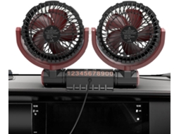Ventilador Usb Para Carro, Com Duas Cabeças E Três Velocidades