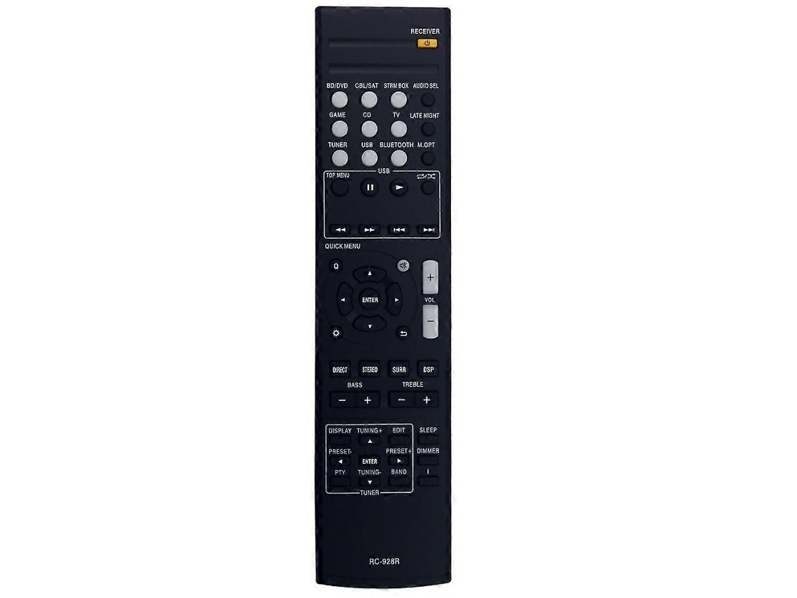 Controle Remoto Rc-928r Para Receptores Av Onkyo Tx-sr353, Htp-395, Tx-sr373, Ht-s3900 E Ht-s3800.