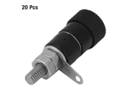 Laxiscreed Js-919 Conector De Terminais Para Amplificador Com Pinos De Ligação Compatível Com Golas Banana De 4mm