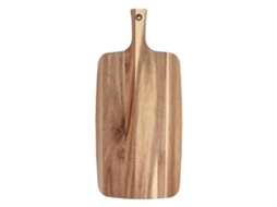 Tabla Para Cortar Picar Y Servir De Madera De Acacia Con Asa Xl, 55x26x1.5cm Barbacoa Plato De Aperitivos Para Charcutería
