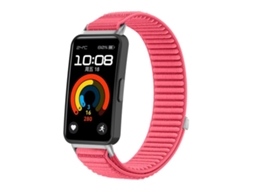 Bracelete para Honor Band 10 / 9 Nylon Trançado com Fecho de Velcro Interface Metálica Vermelho Hidrofóbico XIAOMOYU