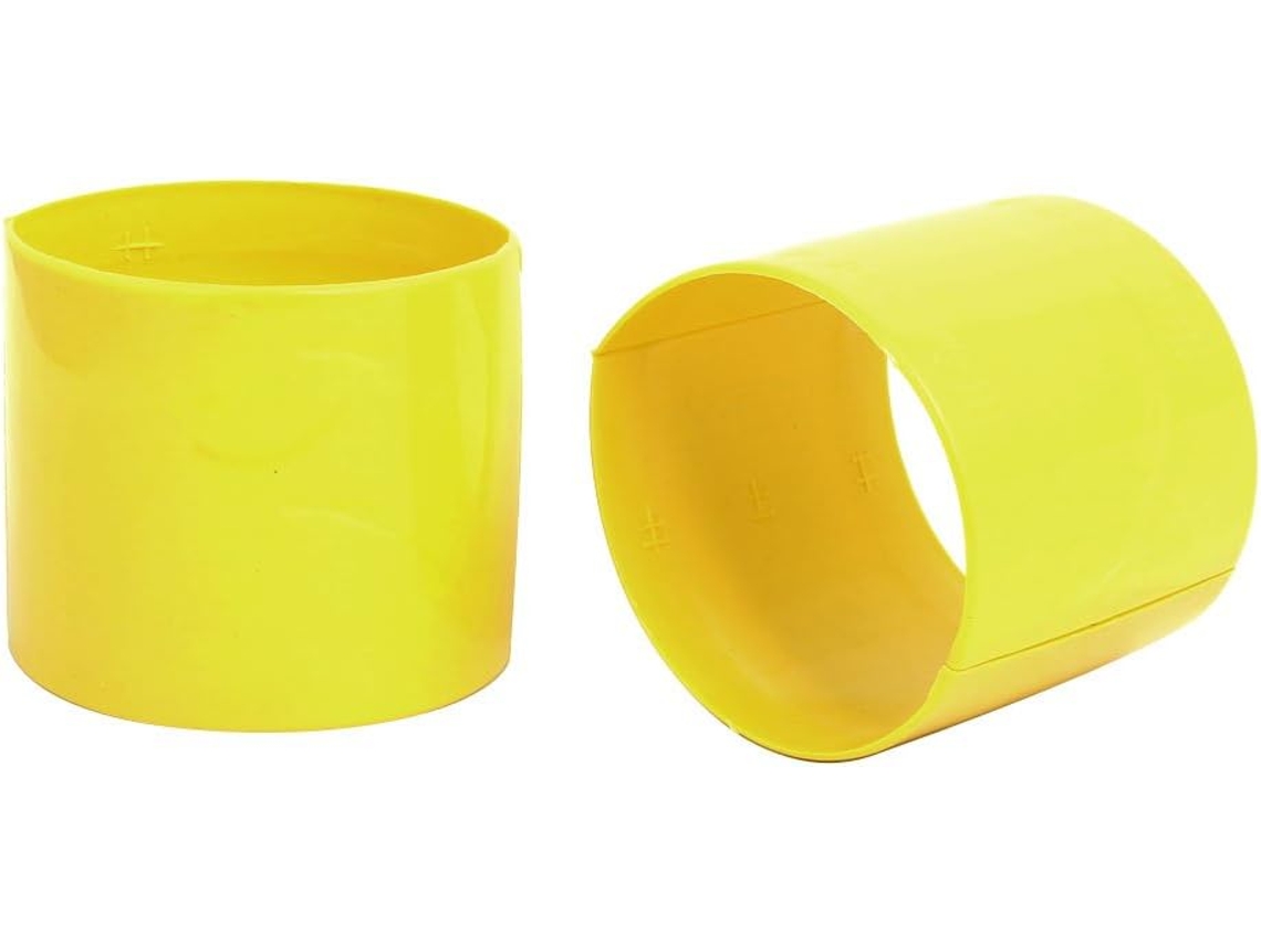 Abraçadeira Amarela para Ar Condicionado, 110 mm diâmetro, 2 unidades CHABERLU