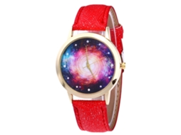 Relógio de Pulso de Quartzo com Pulseira de Couro Simples e Fashion (marrom)