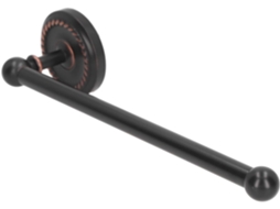 Suporte De Toalha Para Banheiro, 28cm 11pol Em Cobre, Para Parede, Com Acabamento Preto Fosco Suporte Resistente Para