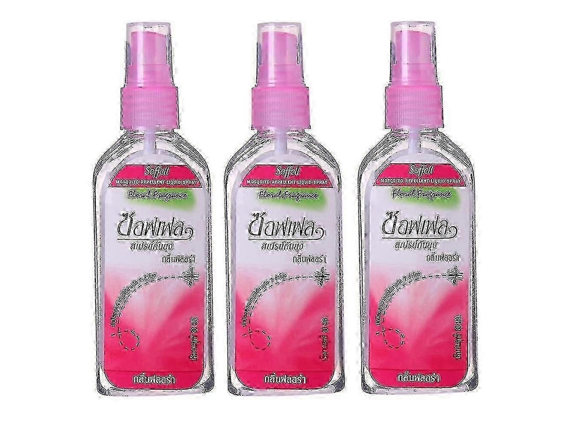 Aura 3pcs 80ml Mosquito Spray Tailândia Planta Anti-mosquito Picada Inchaço Coceira Repelente De Lí Quido Para Corpo Novo