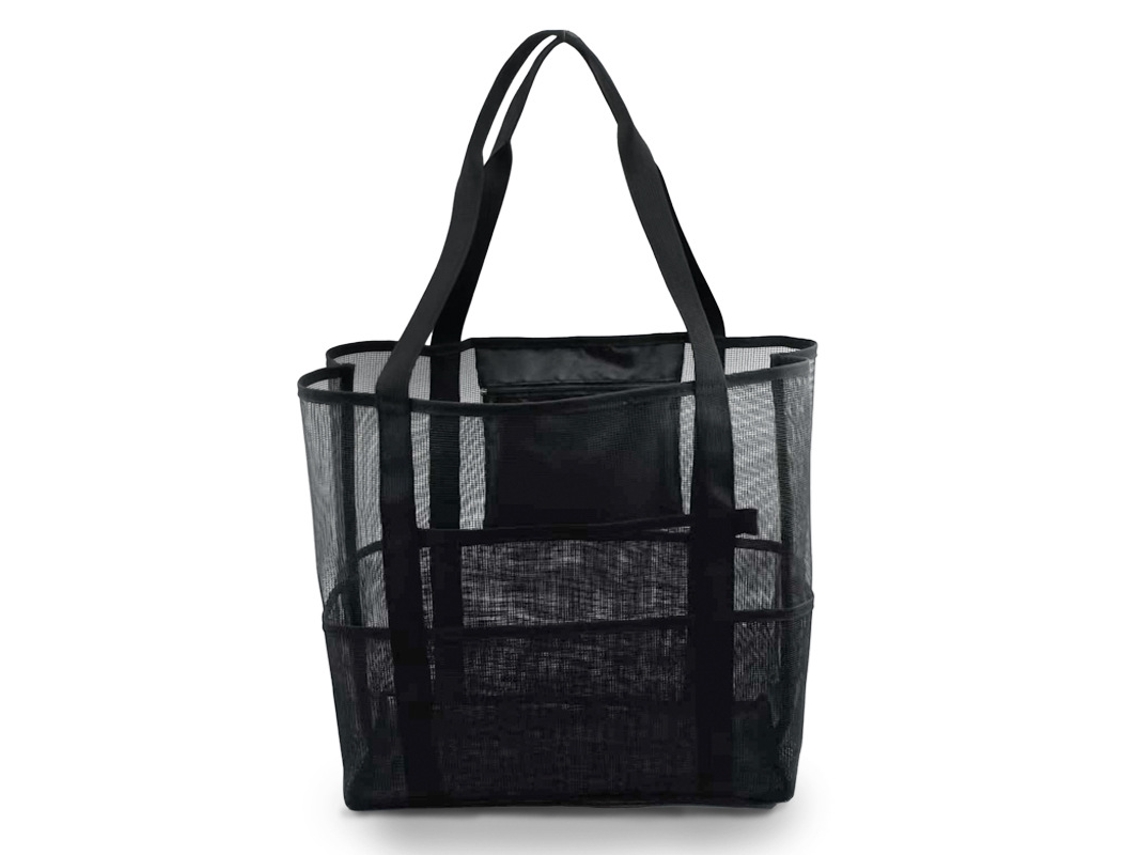 Saco De Armazenamento De Brinquedos De Praia Em Rede, Grande Capacidade Yuysan 40x20x38cm Preto